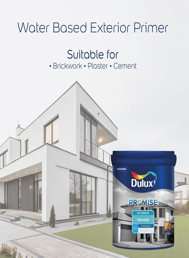 ديولكس طلاء أساس دولوكس بروميس للجدران الخارجية | طلاء أساس فاخر للجدران ذو أساس مائي، مقاوم للتشقق، وبياض فائق للجدران المشرقة (1 لتر) | ضمان 3 سنوات - Image 4